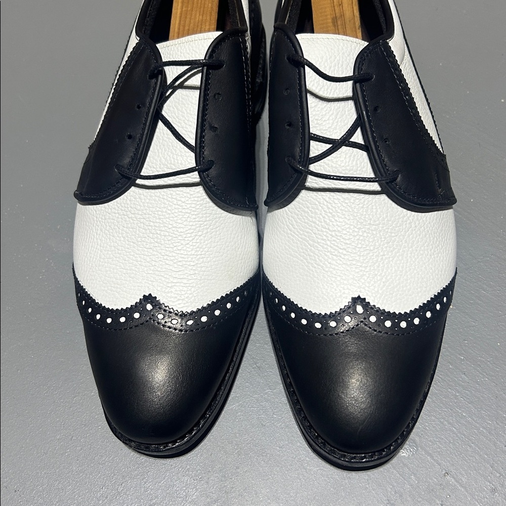 (NEW) Allen Edmonds Honors Collection Fort Worth 2.0 Premium Leather Golf Shoes - Picture 5 of 15